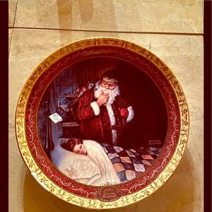 Norman Rockwell Christmas Plate